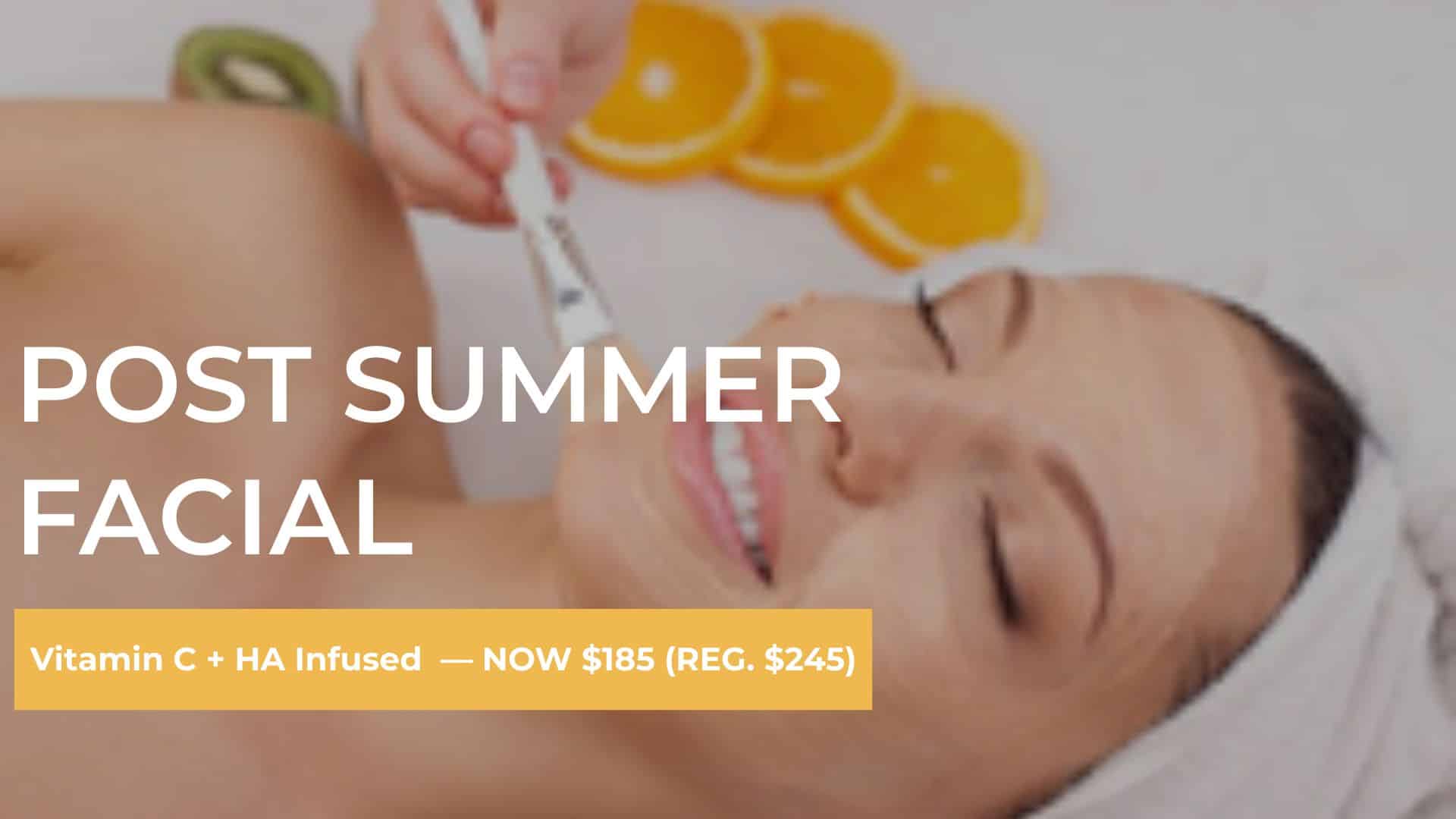 Post Summer Facial Special for ONLY $185 at Viviane Aires Skin Wellness Facial Studio in Rittenhouse Philadelphia