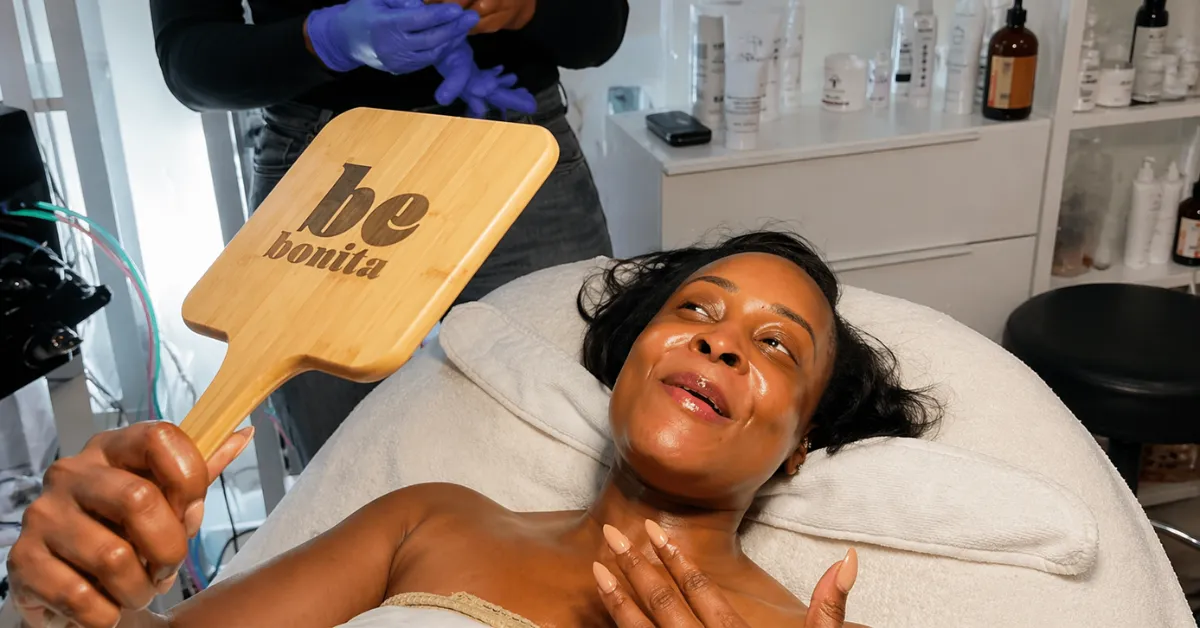 Relaxing regular facial treatment in a Philadelphia spa