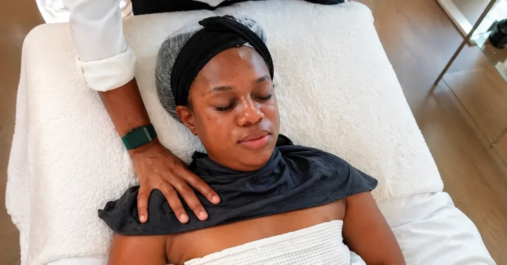 Customized facial for fine lines and dull skin at Viviane Aires Skin Wellness