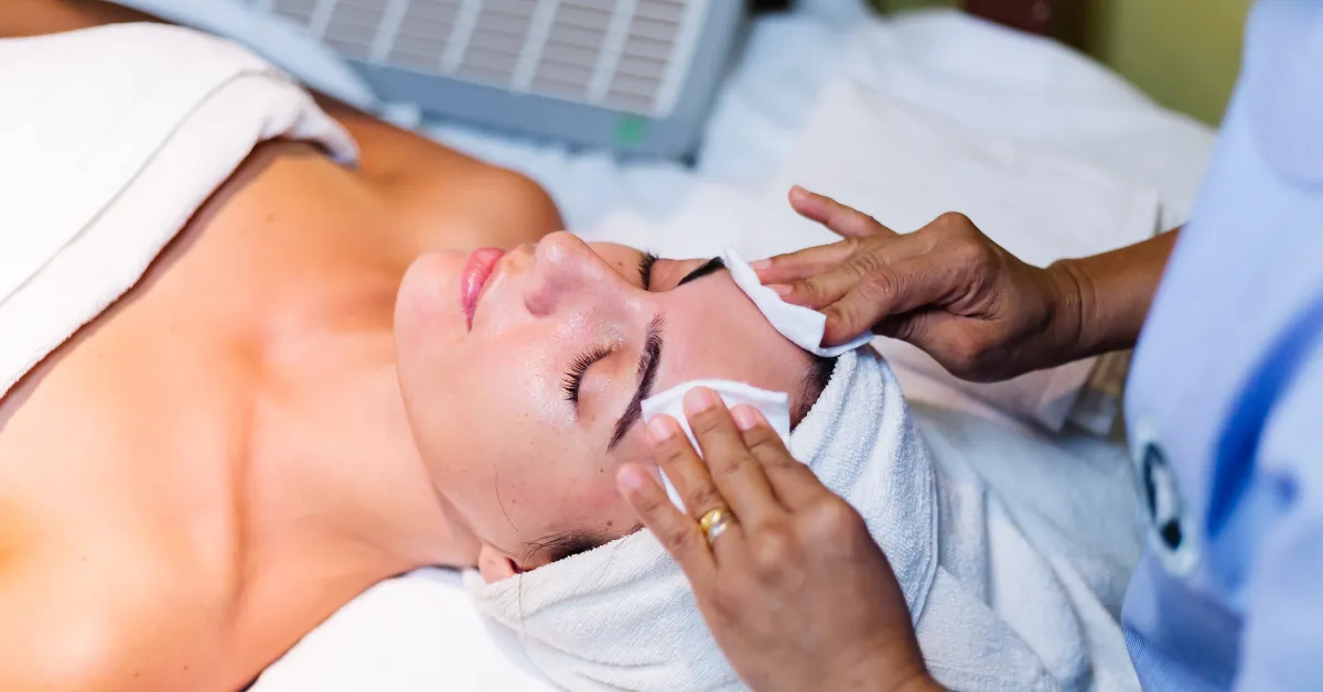 Professional anti-aging facial treatment for mature skin in Philadelphia