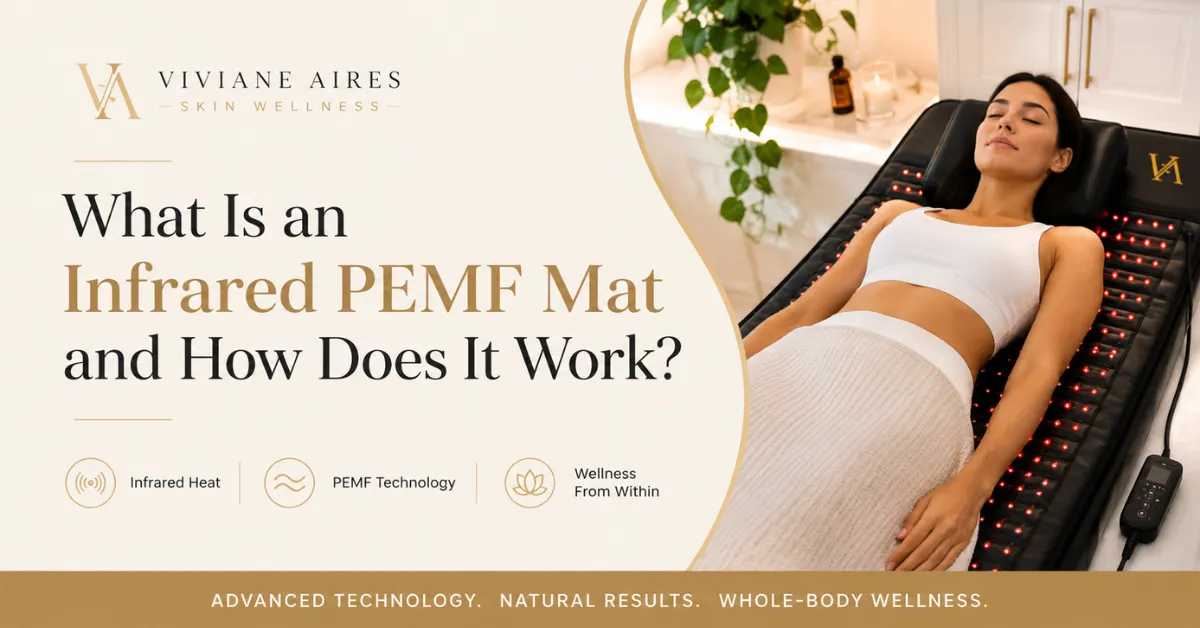 Infrared PEMF mat wellness treatment for relaxation and recovery